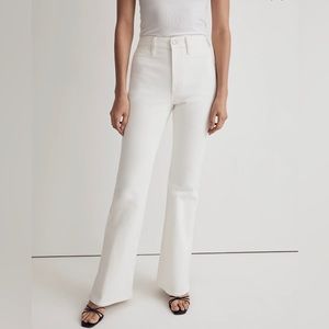 Madewell Perfect Vintage Flare Jean in Tile White